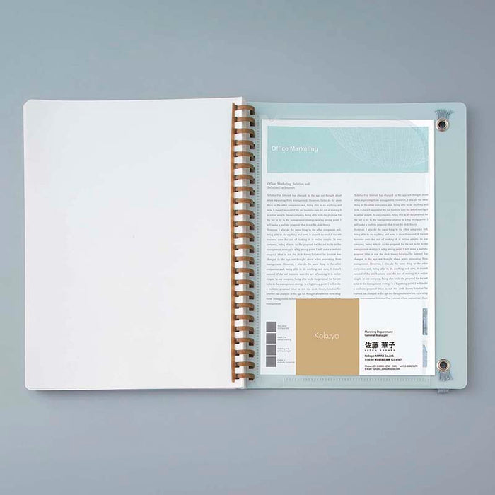 Kokuyo | Cuaderno Soft Ring Sooofa A5 Warm Gray (Cuadros)