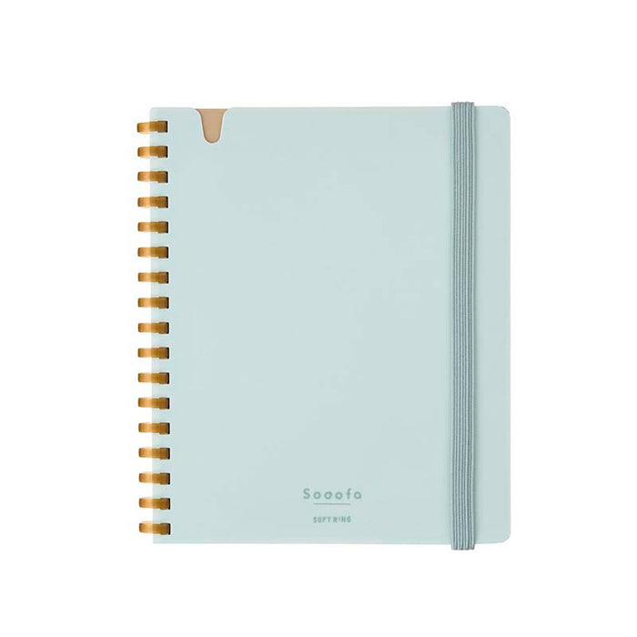 Kokuyo | Cuaderno Soft Ring Sooofa A6 Blue (Cuadros)