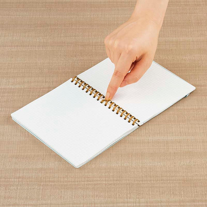 Kokuyo | Cuaderno Soft Ring Sooofa A6 Blue (Cuadros)
