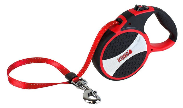 KONG Explore Retractable Leash - P4W46 - Red - 1