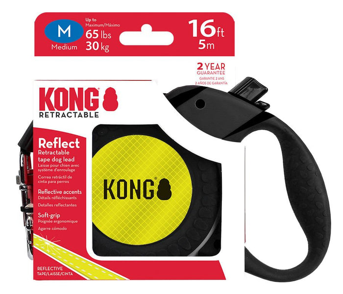 KONG Reflect Retractable Leash - P4W4A - Medium - 2
