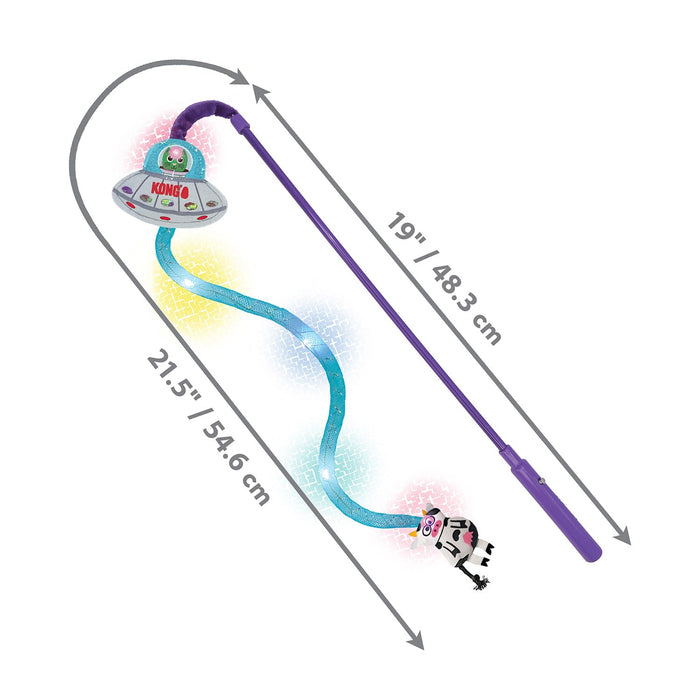 KONG UFO Teaser for Cats - K913L - Assorted - 2