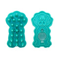 KONG ZoomGroom Dog Grooming Brush with Shampoo Compartment - K912C - Teal - LG - 1