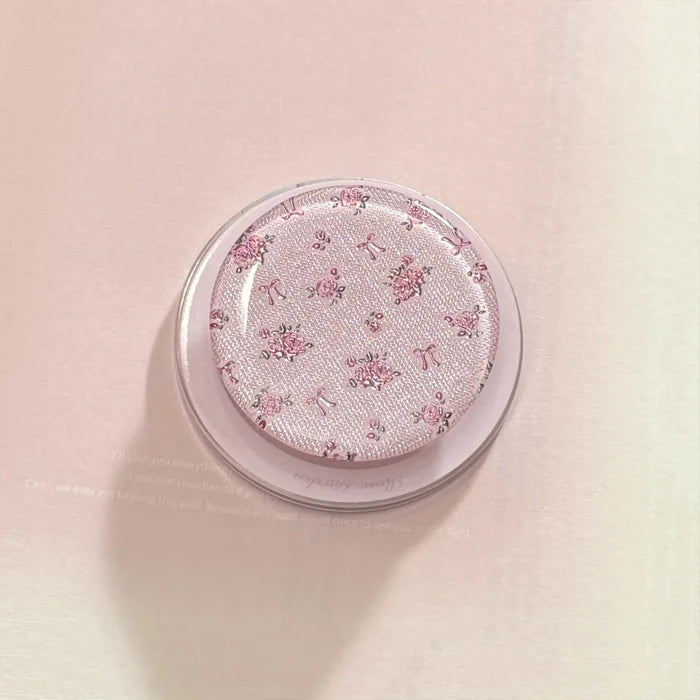 Korean Full Screen Flowers Silver Edge Plating Magnetic Bracket Phone Case For iPhone PhoneShells