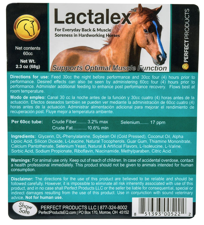 Lactalex Muscle Support Paste Horse Supplement, 60 cc - PEPAH - Paste - 3