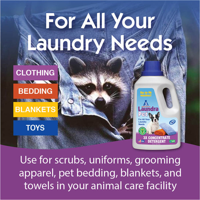 LaundraPet Premium Pet Laundry Detergent Triple Strength, 64 fl oz - 005ALPHA-6100 - Blue - 5