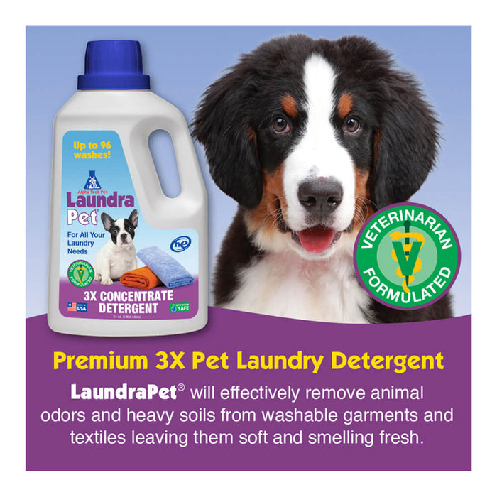 LaundraPet Premium Pet Laundry Detergent Triple Strength, 64 fl oz - 005ALPHA-6100 - Blue - 6