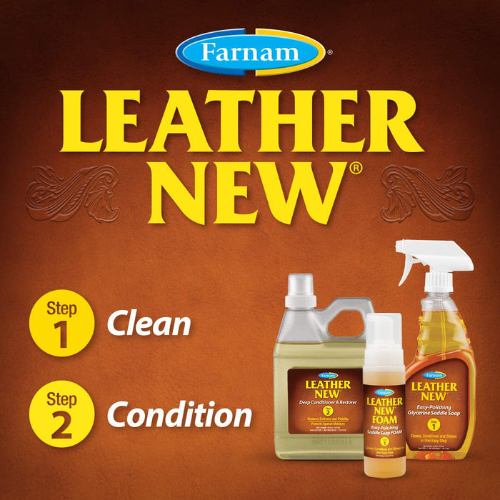 Leather New Deep Conditioner and Restorer - FALM - 16 oz - 6