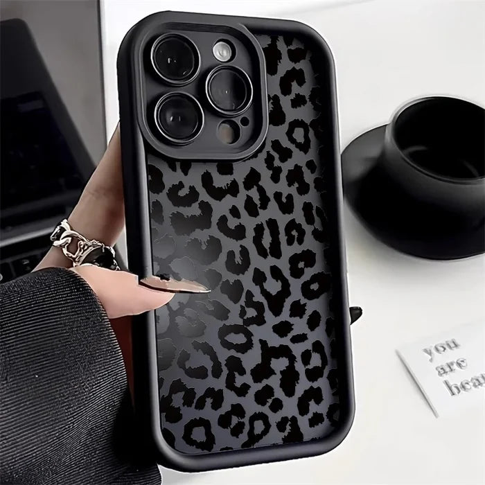 Leopard Print Silicone Phone Case For iPhone PhoneShells