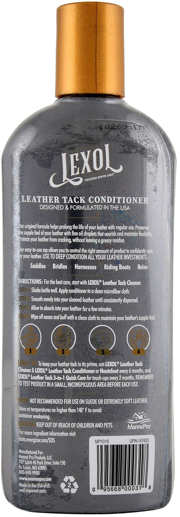 Lexol Leather Conditioner - C3C2 - 16.9 oz - 2