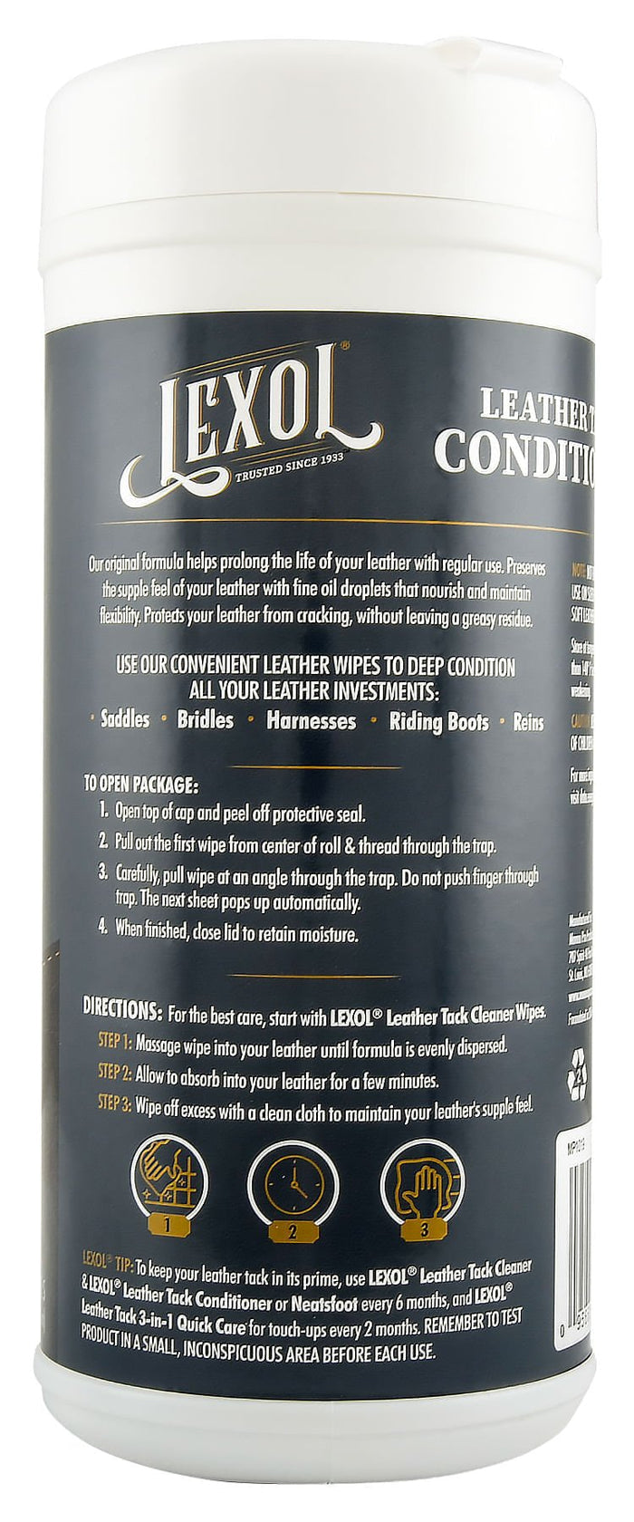 Lexol Leather Conditioner - C3L2 - Quick - Wipes - 25 ct - 8