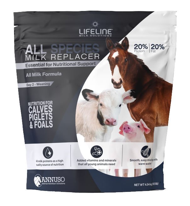 LIFELINE All - Species 20:20 Milk Replacer - LL47 - 10 lb - natural herbal - 1