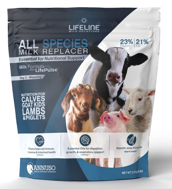 LIFELINE All - Species 23:21 Milk Replacer - LL48 - 6 lb - natural herbal - 1