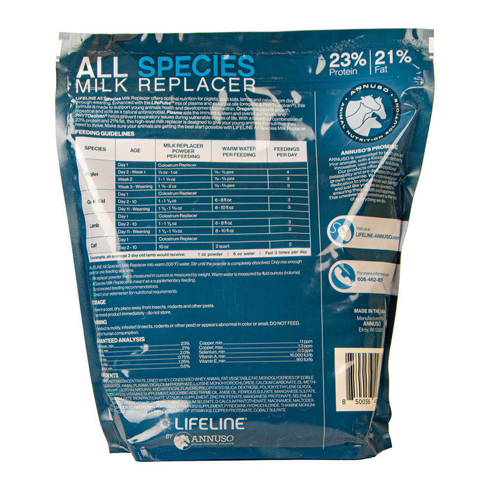 LIFELINE All - Species 23:21 Milk Replacer - LL48 - 6 lb - natural herbal - 2
