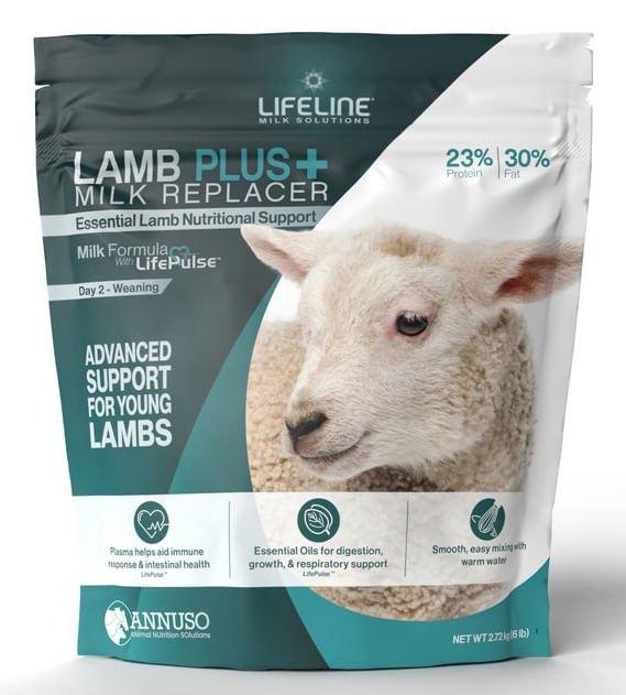 LIFELINE Lamb Plus 23:30 Milk Replacer - LL4A - 6 lb - natural herbal - 1