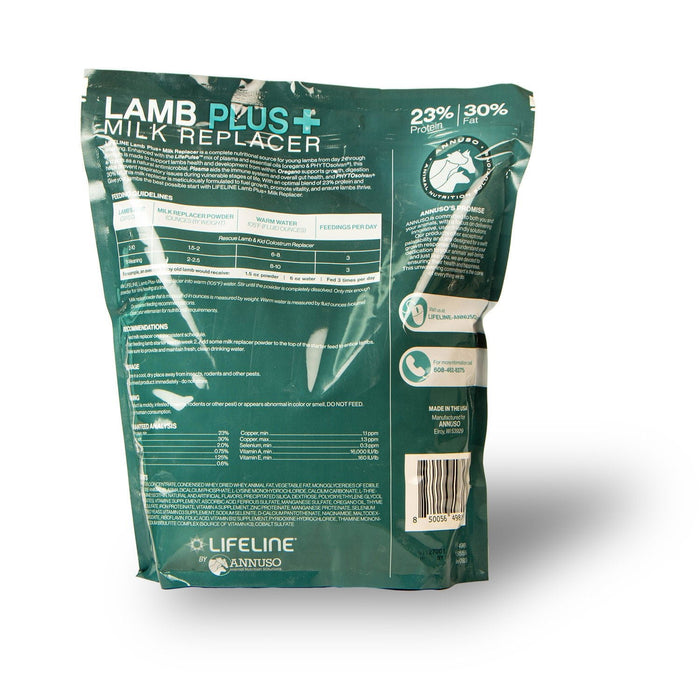 LIFELINE Lamb Plus 23:30 Milk Replacer - LL4A - 6 lb - natural herbal - 2