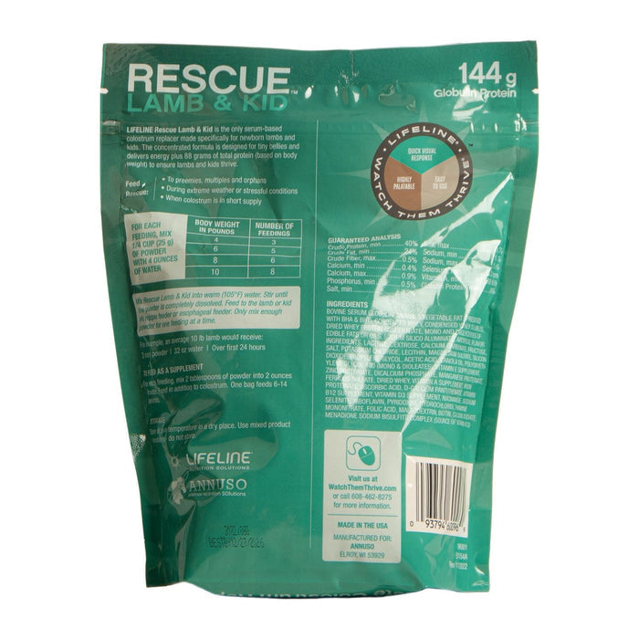 LIFELINE Rescue Lamb & Kid Complete Colostrum Replacer - LL44 - Vanilla - pouch - 2