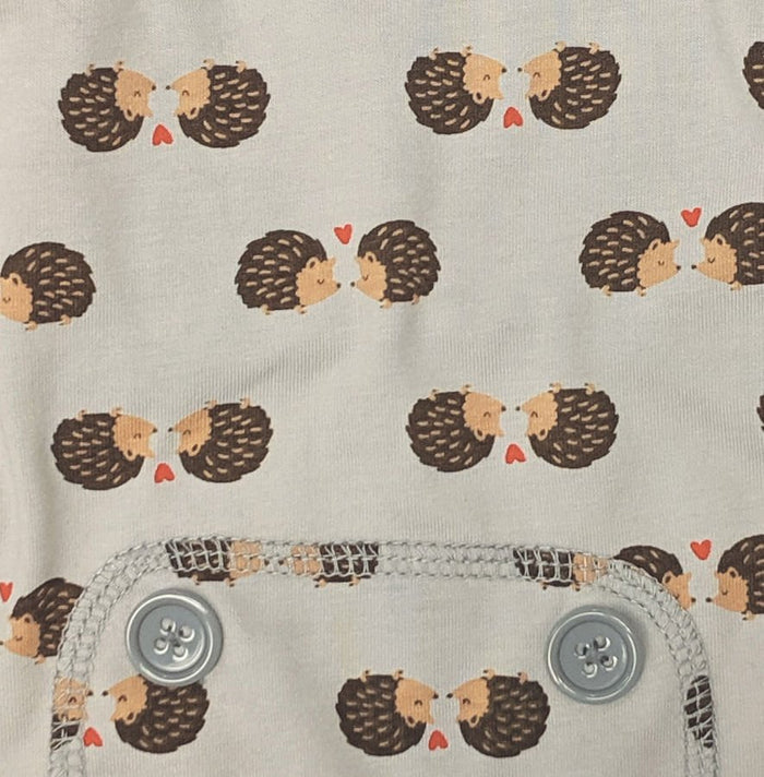 Light Gray Hedgehog Dog Pajamas - RR3DH - XXSmall - 3