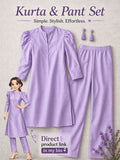 Lilac Kurta & Pant Set – Simple Stylish 2 Piece Suit for Women