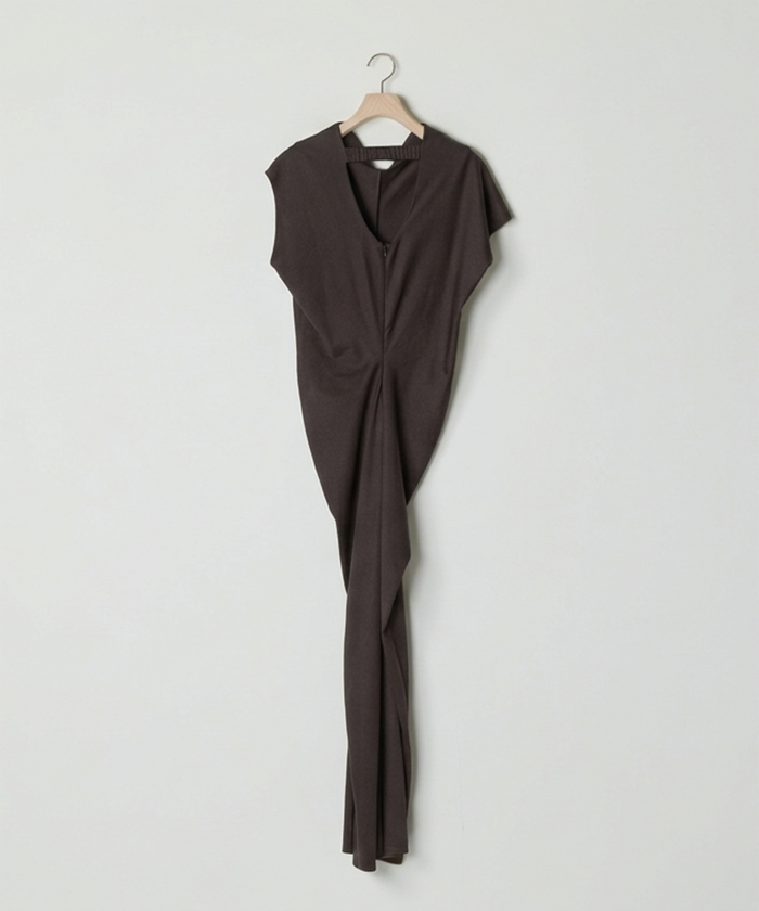 【LIMITED COLOR】WHIFFLING DRESS BROWN