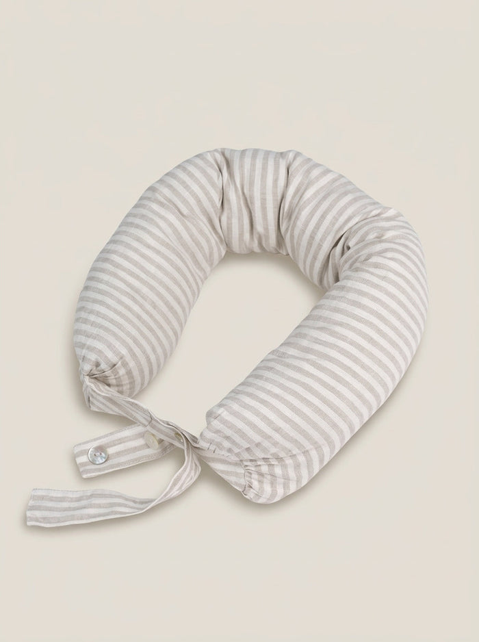 Linen Adjustable Neck Support Travel Pillow LINTICO