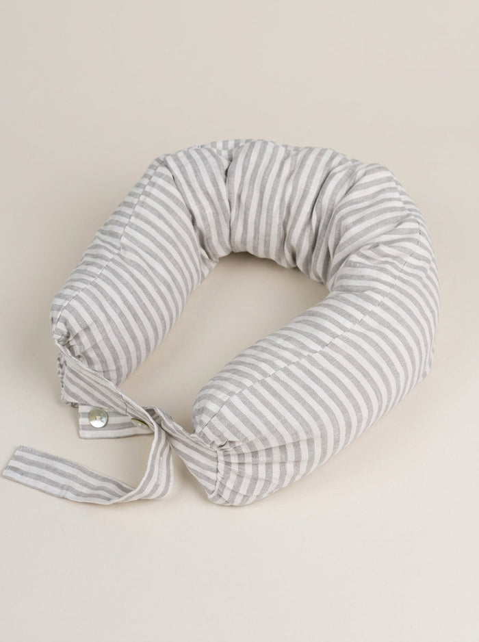 Linen Adjustable Neck Support Travel Pillow LINTICO
