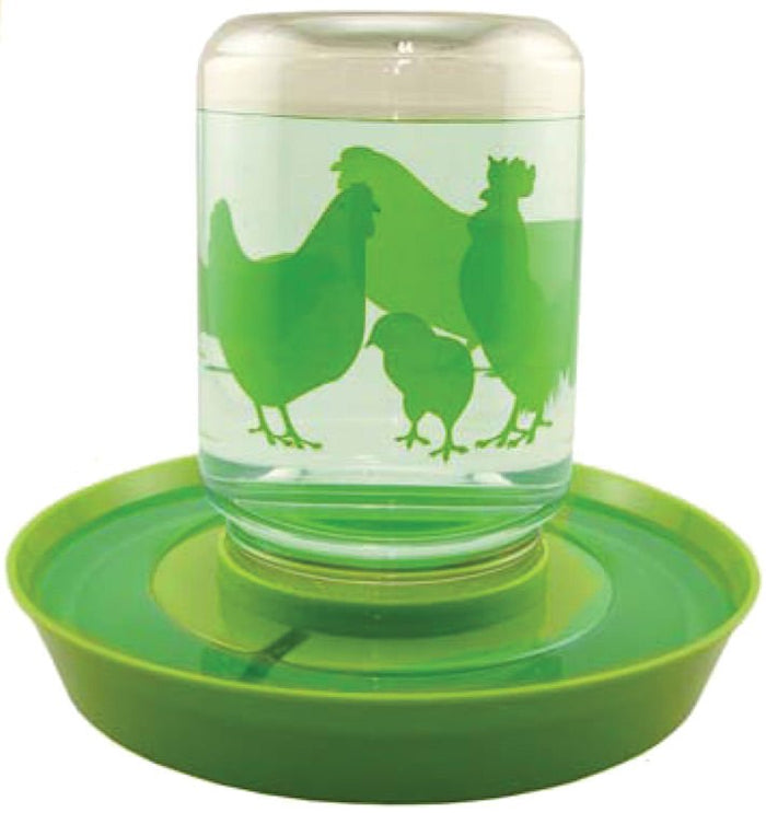 Lixit Chicken Waterer/Feeder - L8L4 - 1/2 gallon - 2