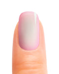 Stickers ongles gel Lorina dégradé rose et blanc avec finition brillante effet halo