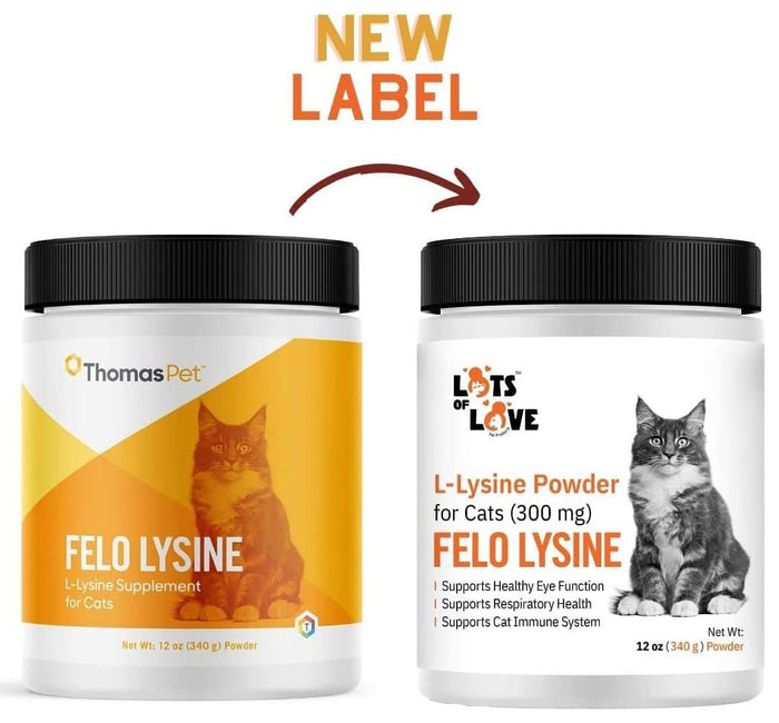 Lots of Love Fel O Lysine Powder for Cats - LOL1N - 12 oz - 2