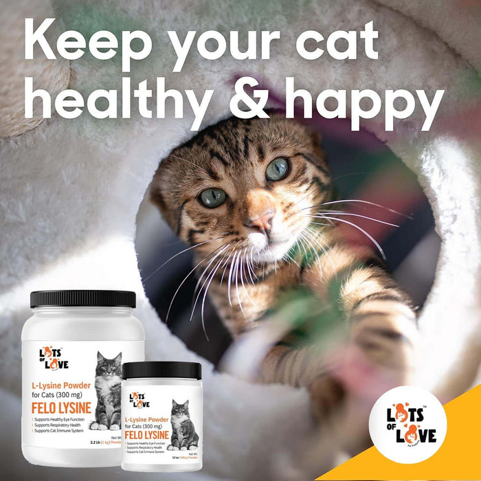 Lots of Love Fel O Lysine Powder for Cats - LOL1N - 12 oz - 3