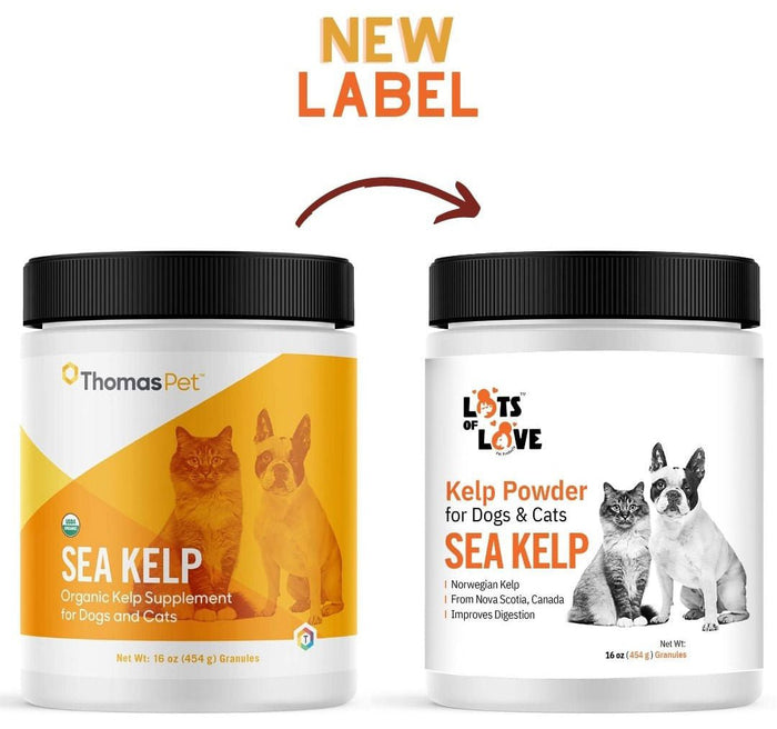 Lots of Love Sea Kelp Granular for Dogs and Cats - LOL1F - 16 oz - 2