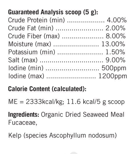 Lots of Love Sea Kelp Granular for Dogs and Cats - LOL1F - 16 oz - 3