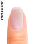 Stickers ongles en gel Lunessa Geeli House, rose transparent avec fines paillettes scintillantes
