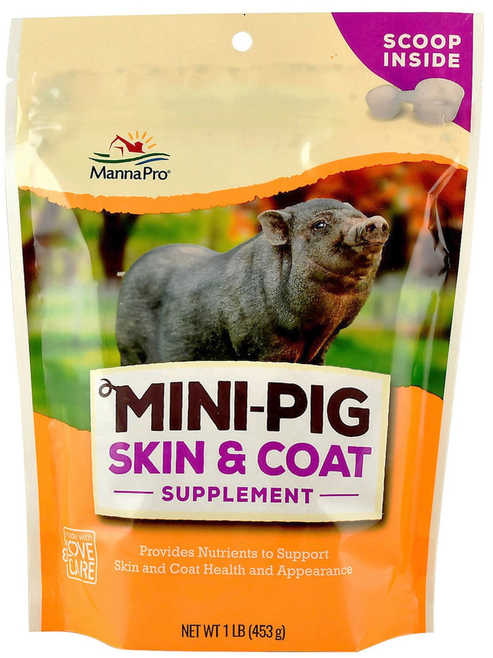 Manna Pro Mini Pig Skin & Coat Supplement, 1 lb - CA1Y - 1