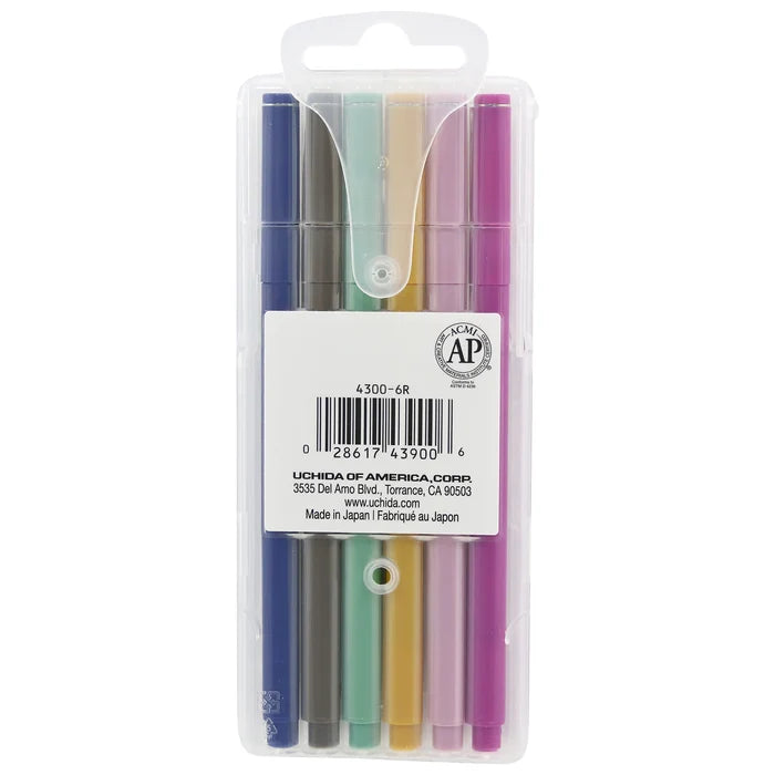 Marvy Uchida | Set de Bolígrafos Le Pen Retro (6pc)