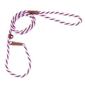 Mendota British Style Slip Dog Lead, 6 ft - MYBM - Pink Chocolate - 1/2"W x 6'L - 1