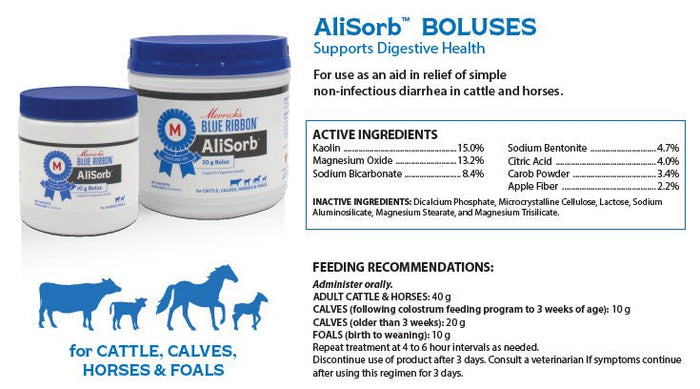 Merrick's Blue Ribbon Anti - Diarrheal Bolus - VP1S - 10 g - 6