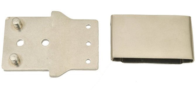 Metal Blevins Buckles, Pair - BMA7 - Horizontal - 3" - 4