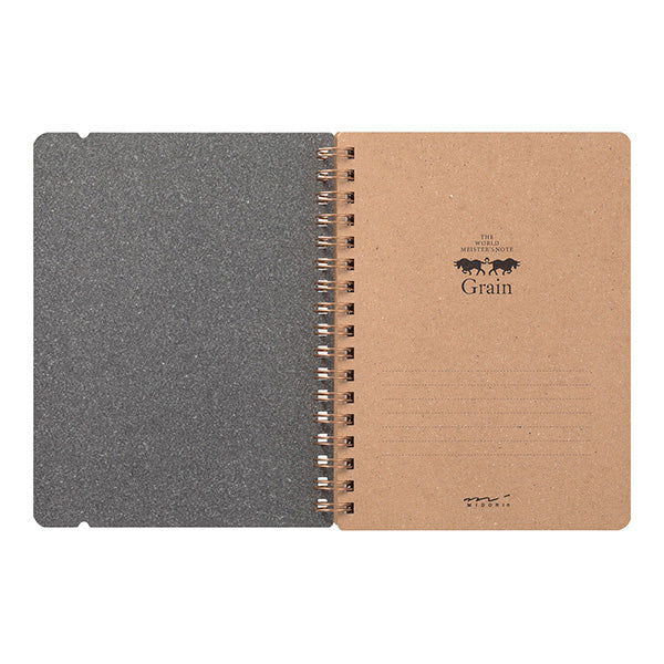 Midori | Cuaderno de Anillas WM Grain B6 Green