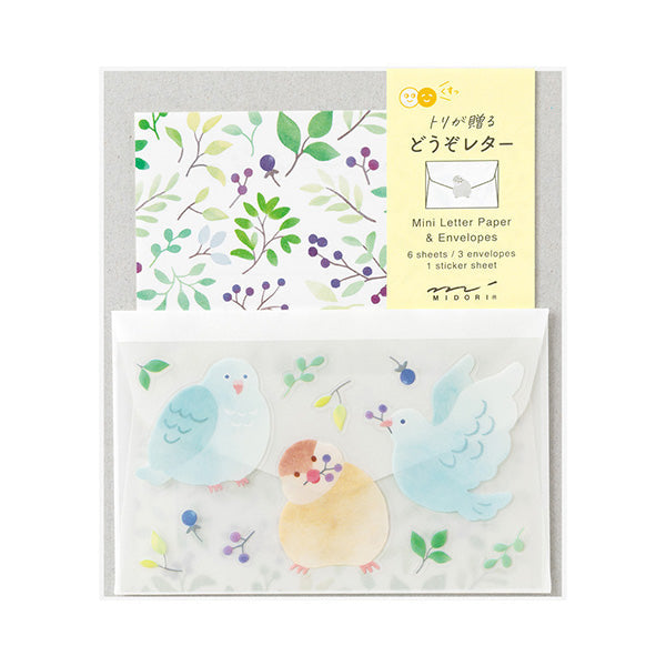 Midori | Set de Cartas Mini con Pegatinas For You Bird