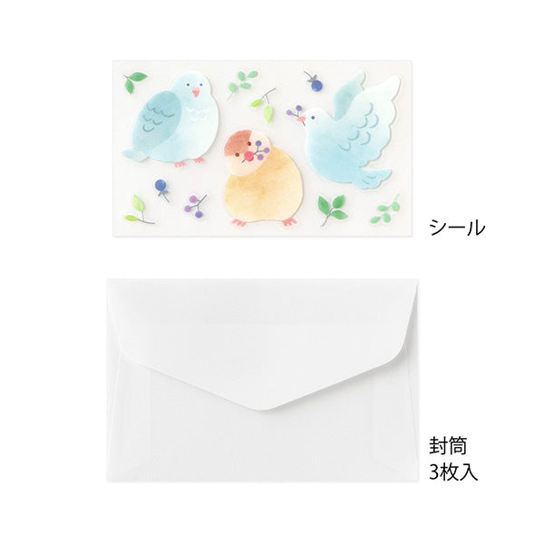 Midori | Set de Cartas Mini con Pegatinas For You Bird