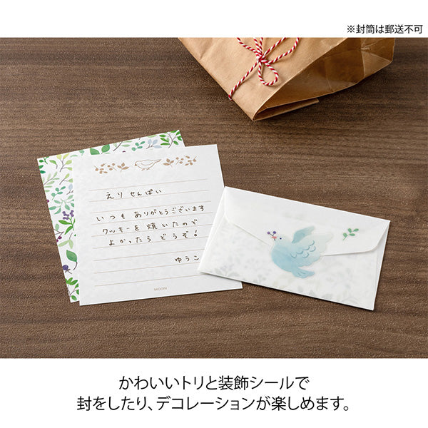 Midori | Set de Cartas Mini con Pegatinas For You Bird
