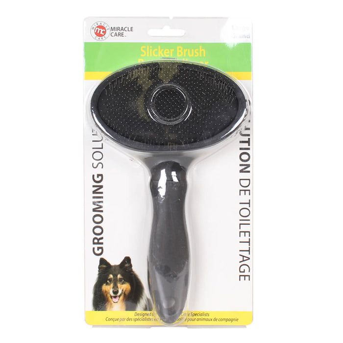 MiracleCare Slicker Brush for Large Dogs - 008MC-3261 - Stainless Steel - Large - 1