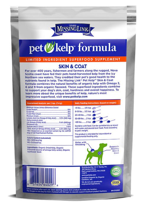 Missing Link Pet Kelp Skin & Coat Formula For Dogs, 8 oz - 621C - 2