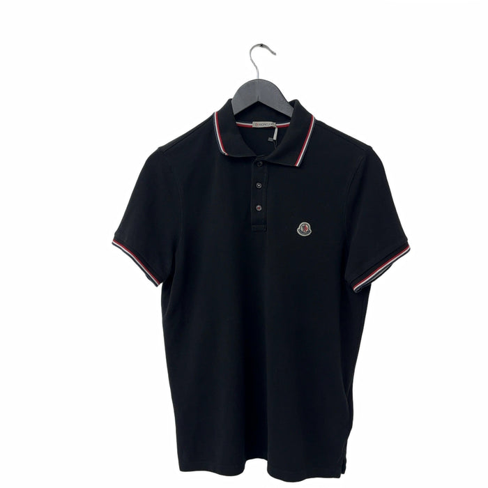 Moncler Logo Polo Shirt Black/Red/White
