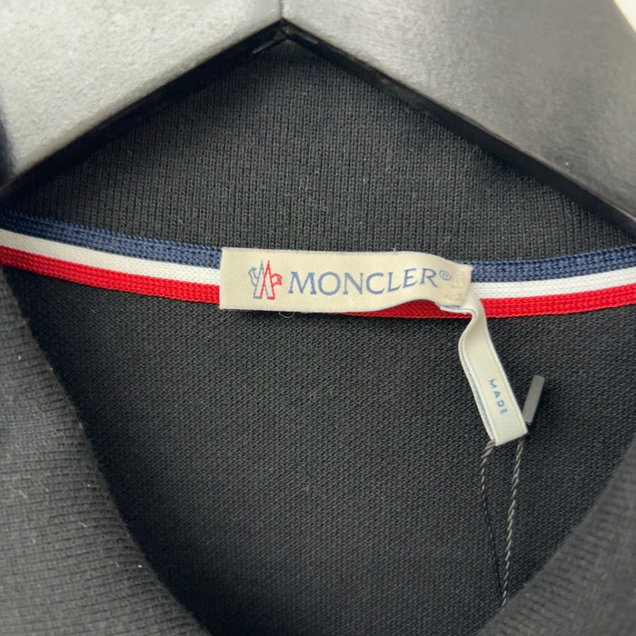 Moncler Logo Polo Shirt Black/Red/White