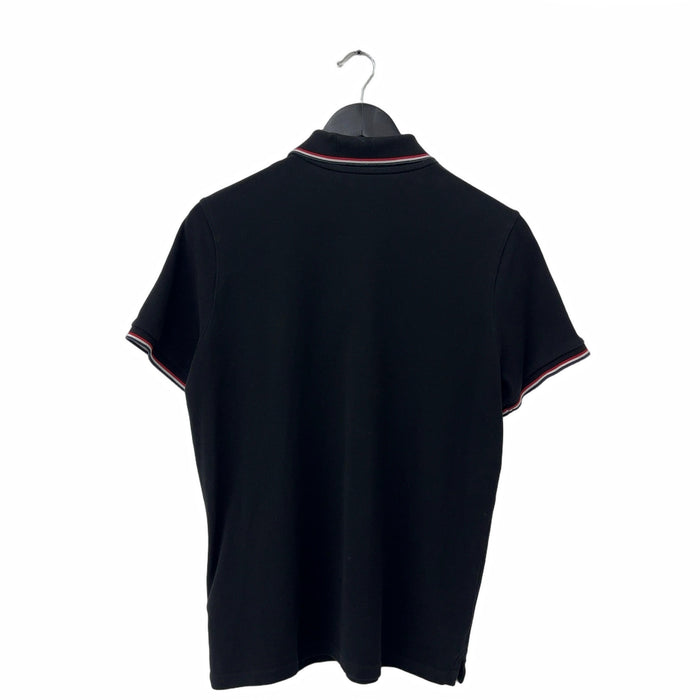 Moncler Logo Polo Shirt Black/Red/White