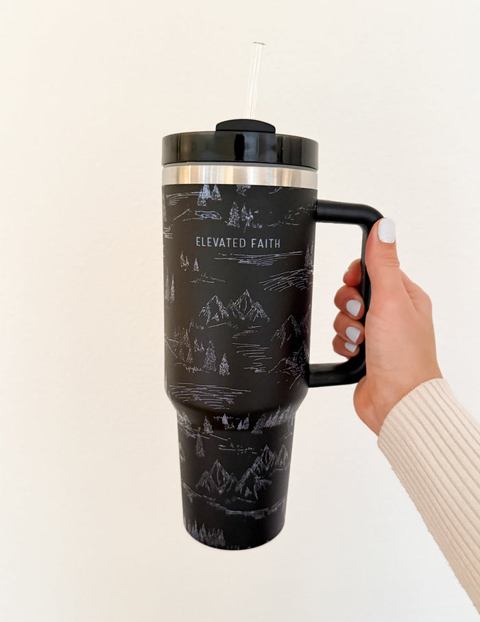 Mountainscape 40 oz Tumbler Elevated Faith