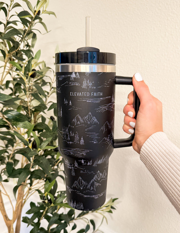 Mountainscape 40 oz Tumbler Elevated Faith