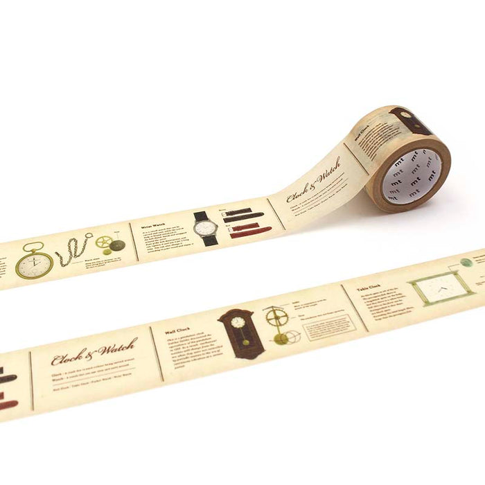 MT Masking Tape | Encyclopedia Clocks Washi Tape